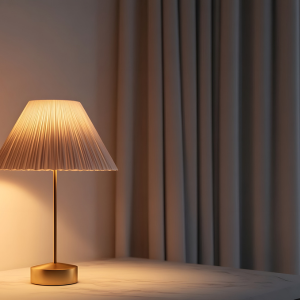 LED Ambient Table Lamp – Minimalist Steel (45 cm)